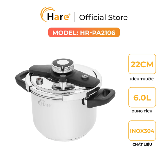 Ảnh của NỒI ÁP SUẤT INOX HARE HR-PA2106