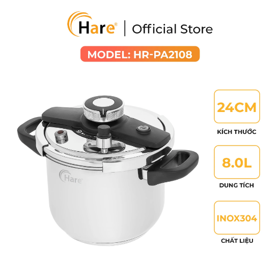 Ảnh của NỒI ÁP SUẤT INOX HARE HR-PA2108