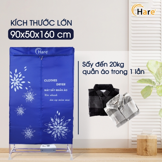 Ảnh của TỦ SẤY QUẦN ÁO HARE HR-CD1200