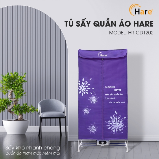 Ảnh của TỦ SẤY QUẦN ÁO HARE HR-CD1202