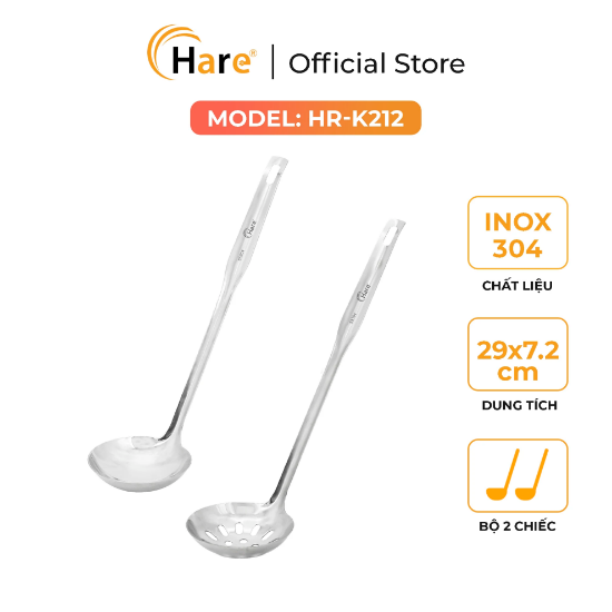 Ảnh của BỘ MUÔI MUỖNG INOX HARE HR-K212 