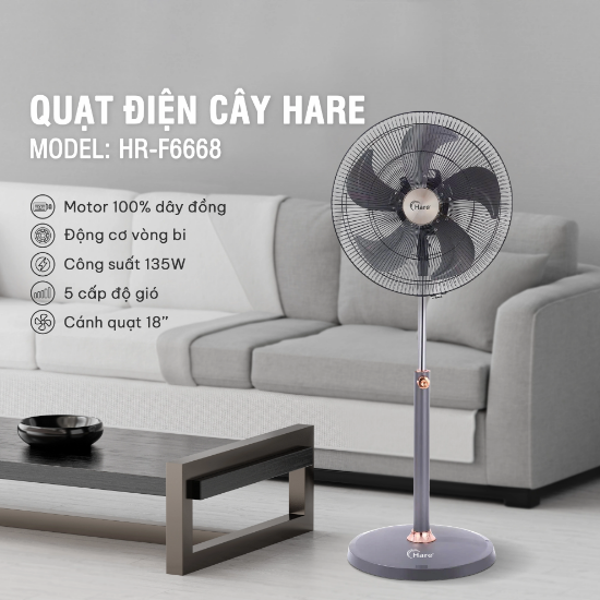 Ảnh của QUẠT ĐIỆN CÂY HARE HR-F6668