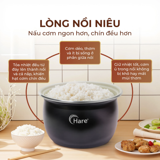 Ảnh của NỒI CƠM ĐIỆN HARE HR-RC1816