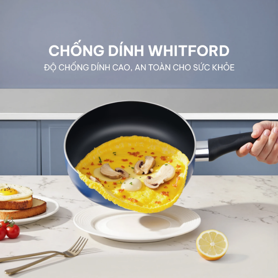 Ảnh của CHẢO NHÔM CHỐNG DÍNH ĐÁY TỪ HARE HR-P2318; HR-2320