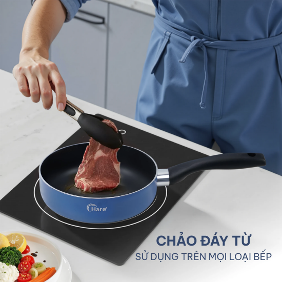 Ảnh của CHẢO NHÔM CHỐNG DÍNH ĐÁY TỪ HARE HR-P2318; HR-2320