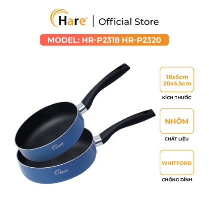 Ảnh của CHẢO NHÔM CHỐNG DÍNH ĐÁY TỪ HARE HR-P2318; HR-2320