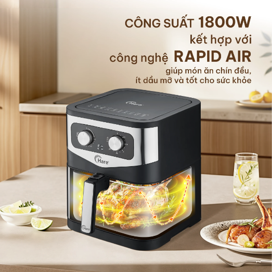 Ảnh của NỒI CHIÊN KHÔNG DẦU HARE HR-AF928