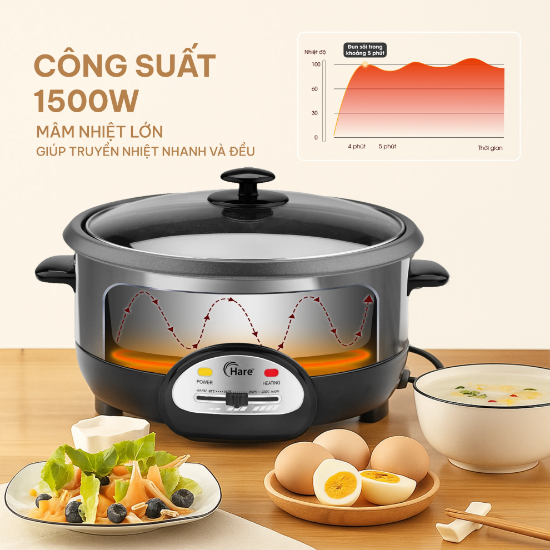 Ảnh của NỒI LẨU ĐIỆN HARE HR-MT5002
