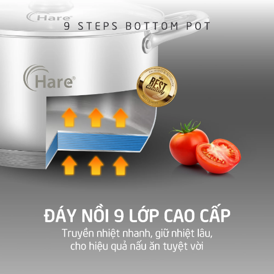 Ảnh của NỒI INOX ĐÁY TỪ 9 LỚP HARE 