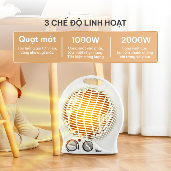 Ảnh của QUẠT SƯỞI ĐIỆN HARE HR-HT1001
