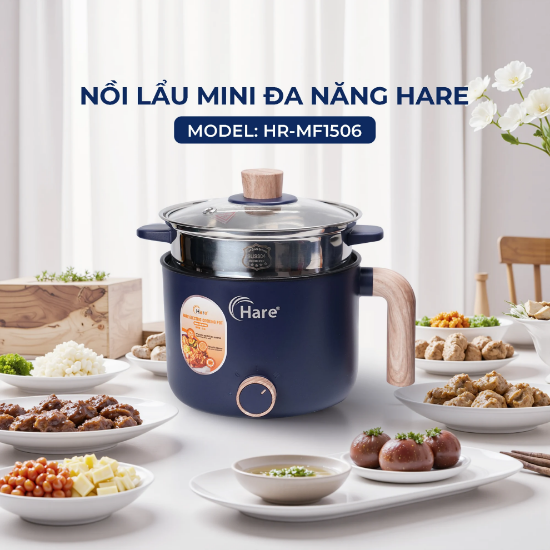 Ảnh của NỒI LẨU ĐIỆN ĐA NĂNG MINI HARE HR-MF1506 