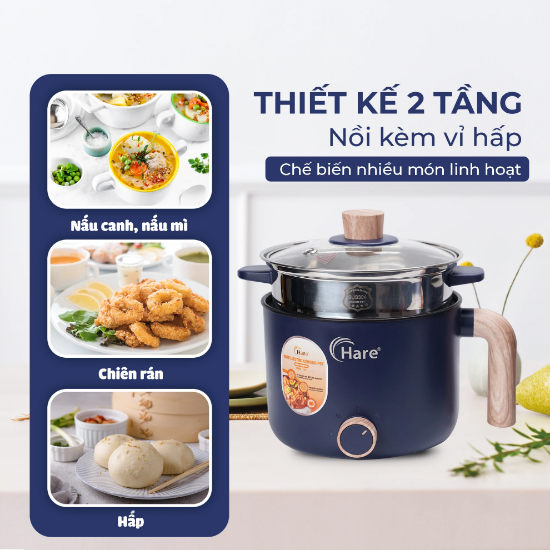 Ảnh của NỒI LẨU ĐIỆN ĐA NĂNG MINI HARE HR-MF1506 