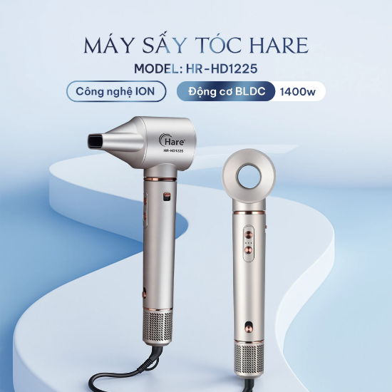 Ảnh của MÁY SẤY TÓC ION ÂM HARE HR-HD1225