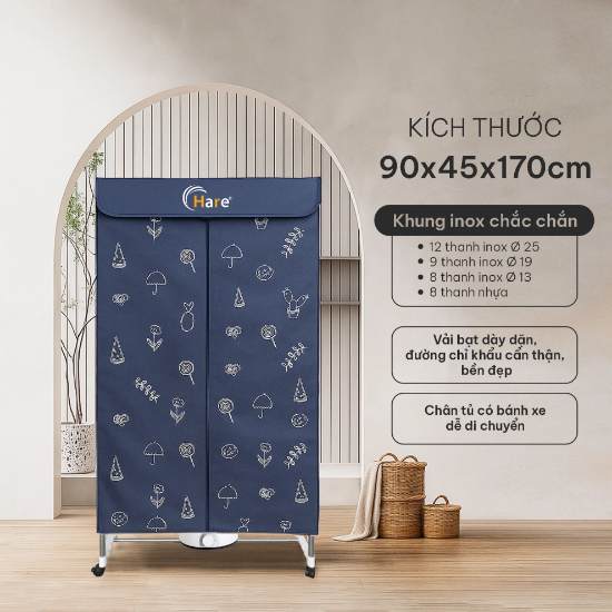 Ảnh của TỦ SẤY QUẦN ÁO HARE HR-CD1208