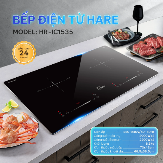 Ảnh của BẾP TỪ ĐÔI HARE HR-IC1535