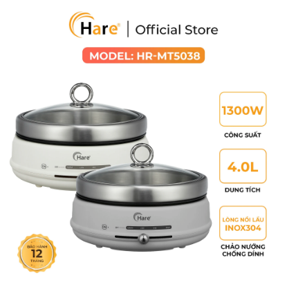 Ảnh của NỒI LẨU ĐIỆN 2 TRONG 1 HARE HR-MT5038