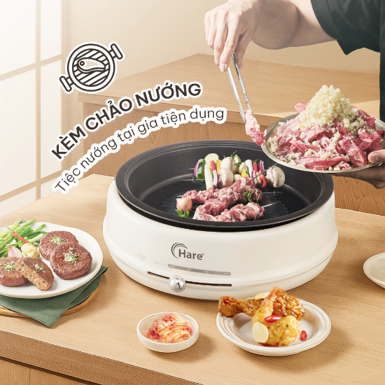 Ảnh của NỒI LẨU ĐIỆN 2 TRONG 1 HARE HR-MT5038