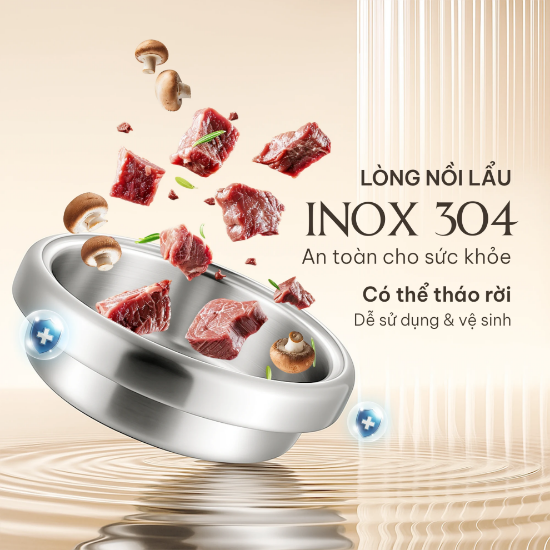 Ảnh của NỒI LẨU ĐIỆN 2 TRONG 1 HARE HR-MT5038