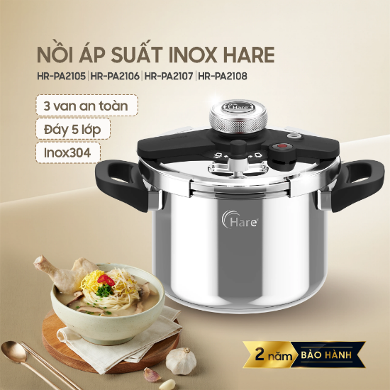 Ảnh của NỒI ÁP SUẤT INOX 304 HARE