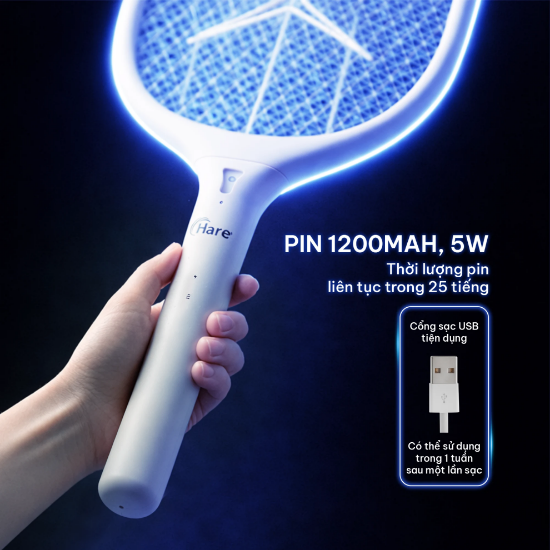 Ảnh của VỢT BẮT MUỖI HARE HR-MS1508