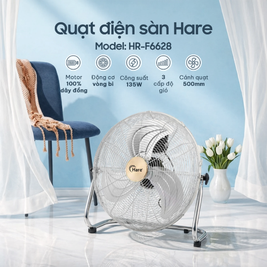 Ảnh của QUẠT ĐIỆN SÀN HARE HR-F6626