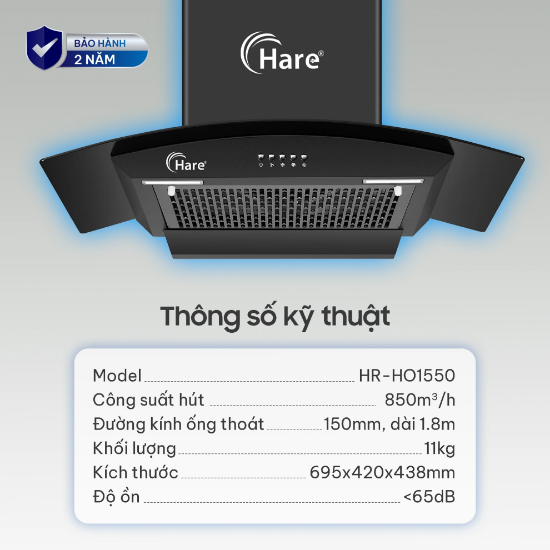 Ảnh của MÁY HÚT MÙI HARE HR-HO1550