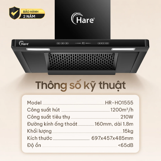 Ảnh của MÁY HÚT MÙI HARE HR-HO1555