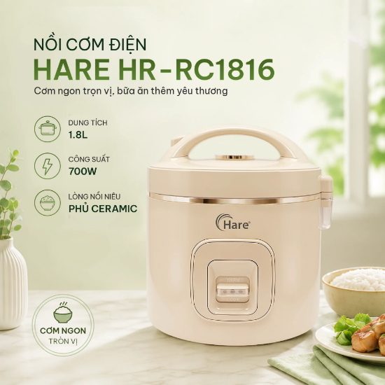 Ảnh của NỒI CƠM ĐIỆN HARE HR-RC1816