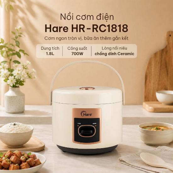 Ảnh của NỒI CƠM ĐIỆN HARE HR-RC1818