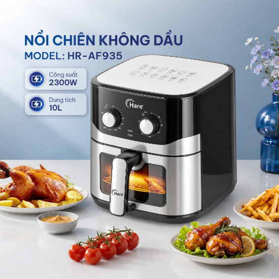 Ảnh của NỒI CHIÊN KHÔNG DẦU HARE HR-AF935