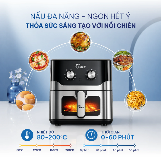Ảnh của NỒI CHIÊN KHÔNG DẦU HARE HR-AF935