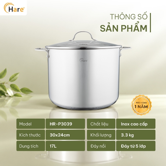 Ảnh của NỒI INOX HARE HR-P3039