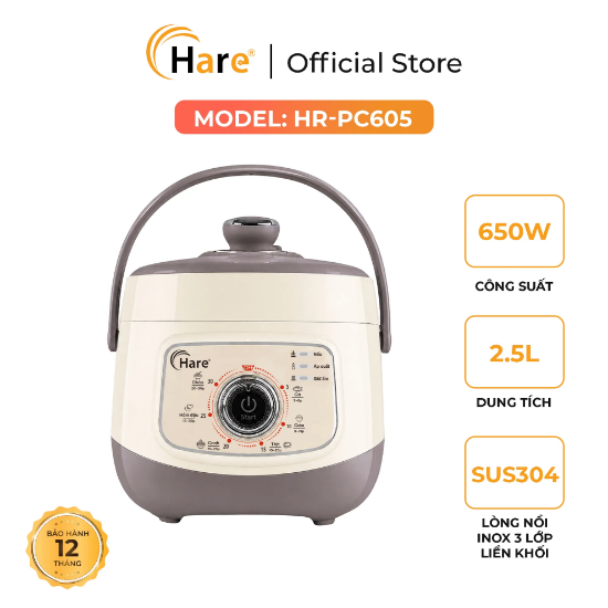 Ảnh của NỒI ÁP SUẤT ĐIỆN HARE HR-PC606